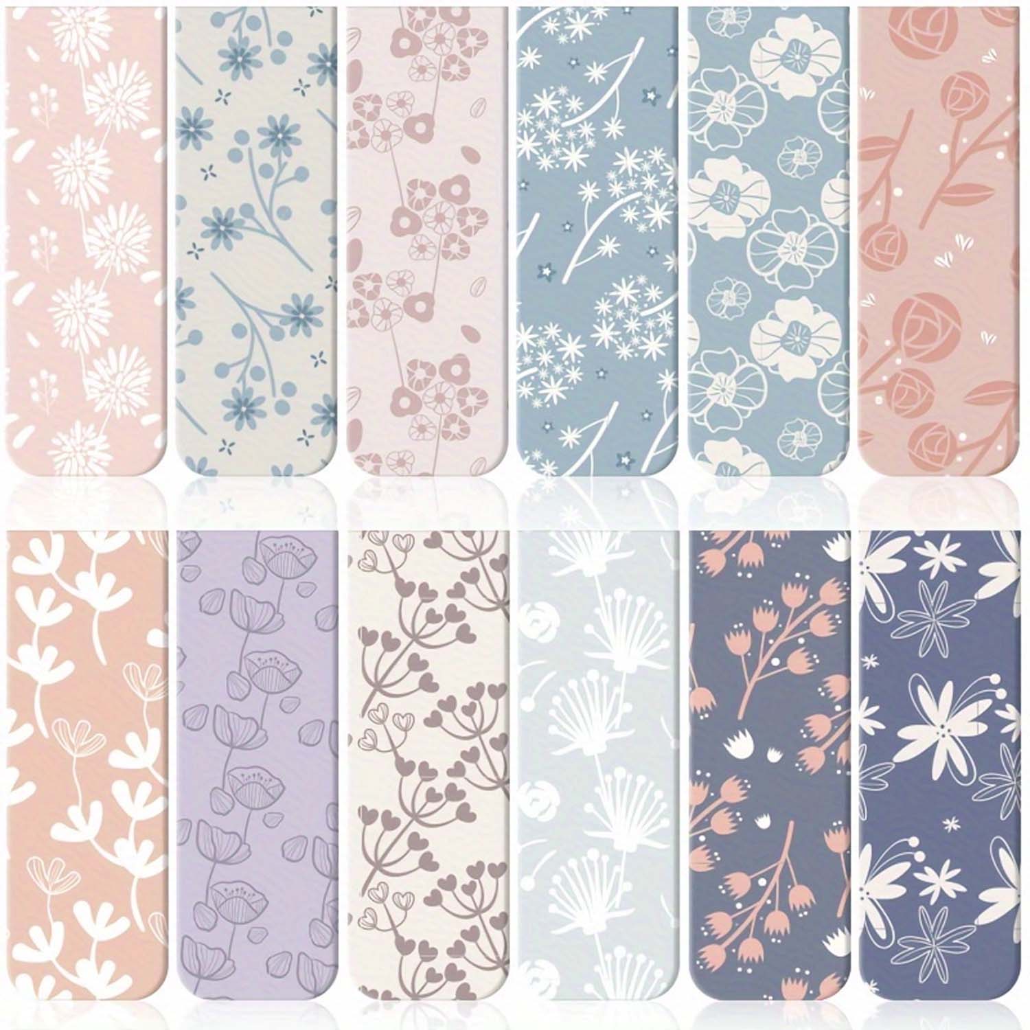 Bookmark Magnetic Clip - 12pçs marcadores magnéticos de flores para