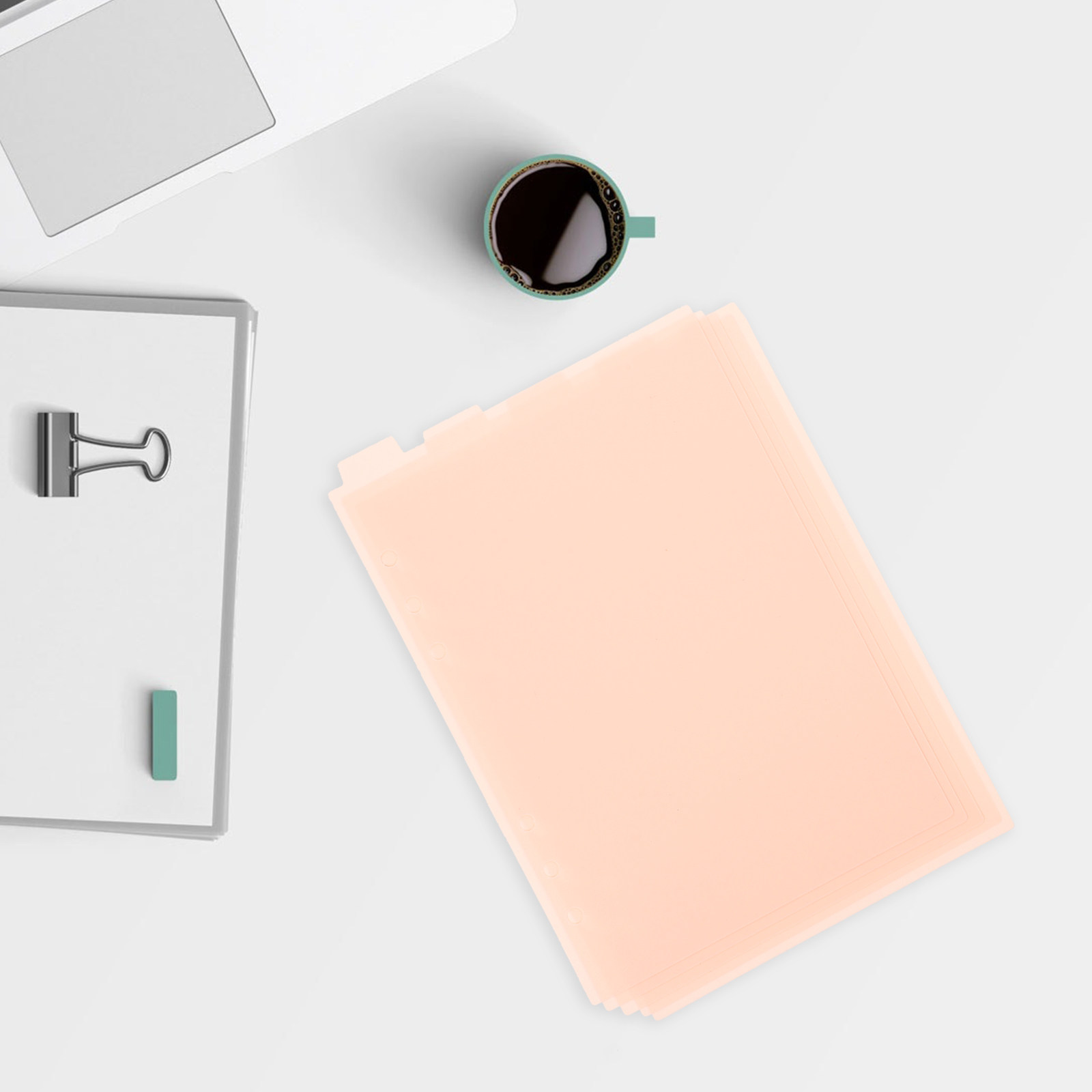Index Tab Divider - 5 Divisórias de Plástico Resistente com