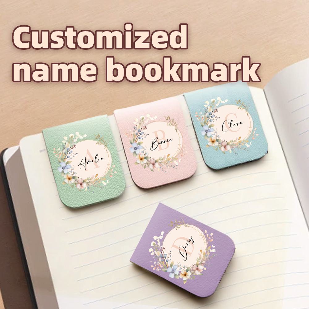Bookmark Magnetic Clip - 1pc marcador de nome com grinalda