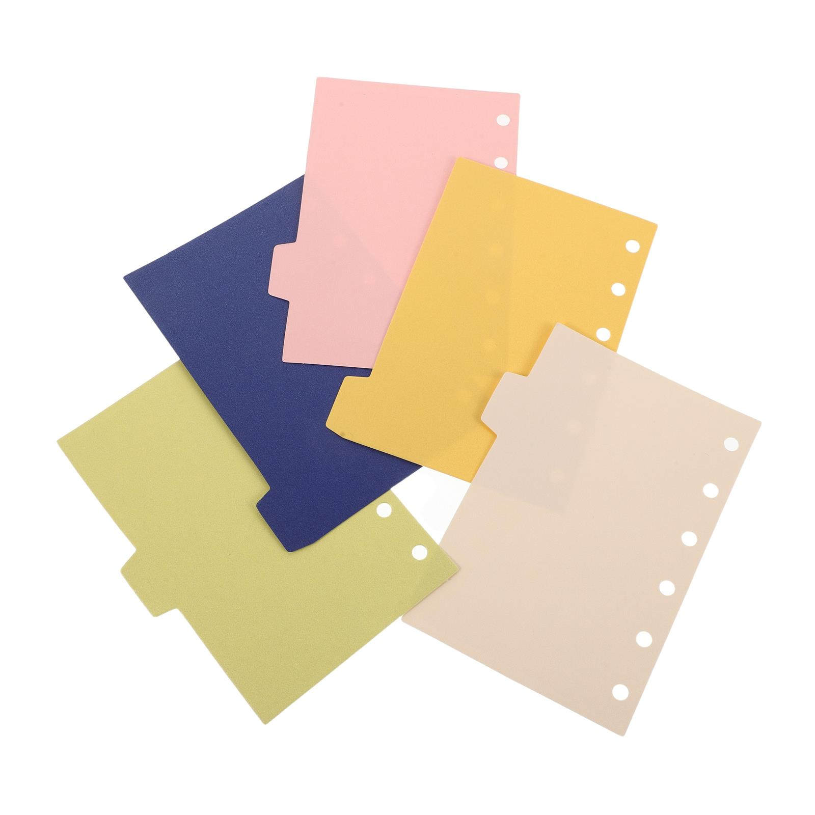 Index Tab Divider - 5 Divisórias de Papel Resistentes com