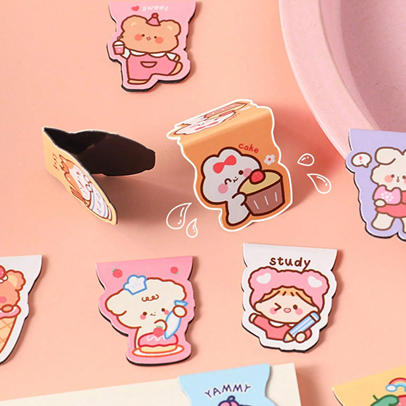 5 pçs bonito dos desenhos anim - Bookmark Magnetic Clip avaliação e preço