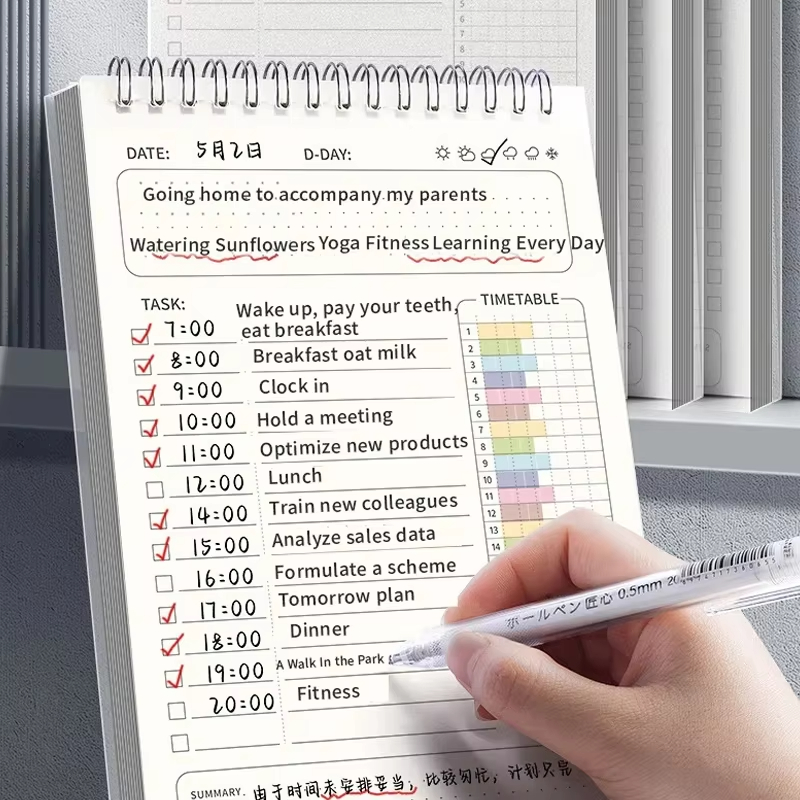1pc planejador agenda espiral  - Office Stationery Supply List avaliação e preço