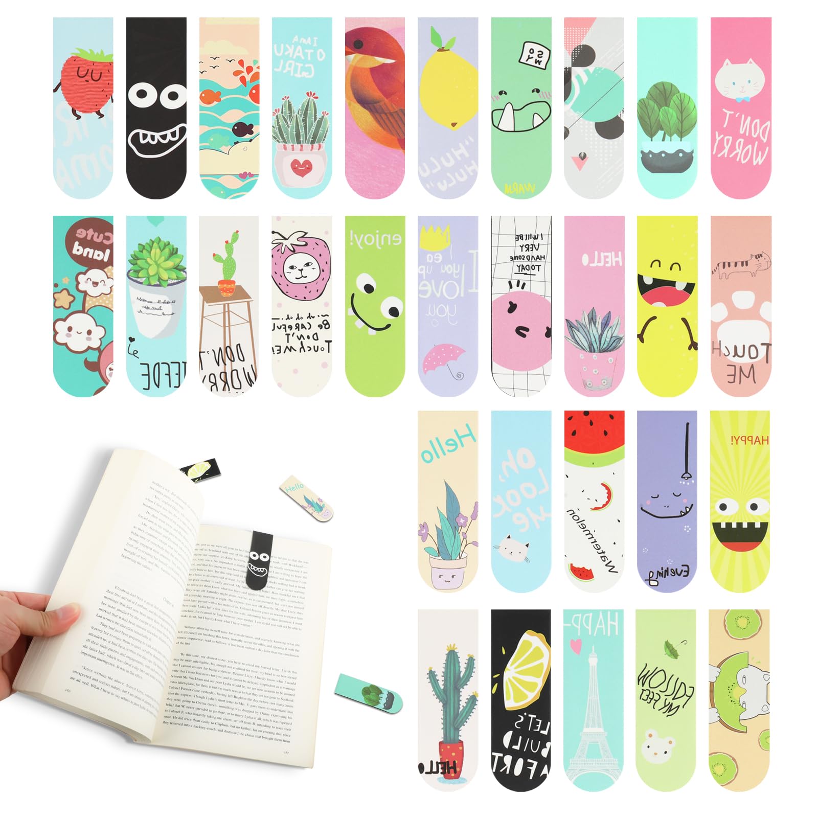 18 pces/30 pces marcadores mag - Bookmark Magnetic Clip avaliação e preço