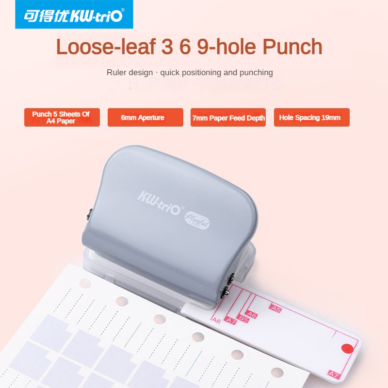 Kw-trio a5 b5 a6 3 furos 6 fur - Paper Punch 3 Hole avaliação e preço